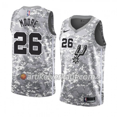 NBA San Antonio Spurs Trikot Ben Moore 26 2018-19 Nike Grau Swingman - Herren